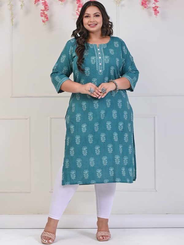 Swasti Ethnic Motifs Printed Pure Cotton Kurta Discount