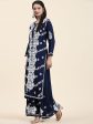 HOUSE OF KARI Ethnic Motifs Embroidered Chikankari Cotton Kurta & Palazzos on Sale