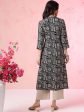 Anouk Abstract Printed Mandarin Collar Kurta on Sale