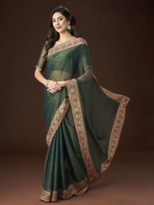 kasee Zari Embroidered Saree Online Hot Sale