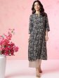 Anouk Abstract Printed Mandarin Collar Kurta on Sale