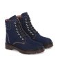 Delize Women Textured Mid Top Canvas Lace Up Regular Boots Online