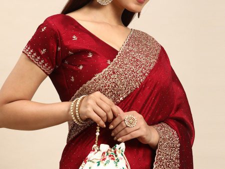 kasee Embellished Embroidered Saree Hot on Sale