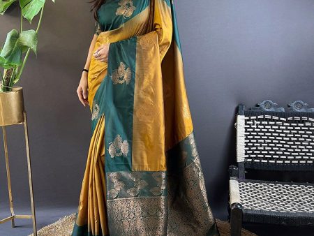 Mitera Woven Design Zari Tussar Saree For Cheap