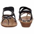 Combo 2 Pairs Women s Fashion Sandal Black & Red on Sale