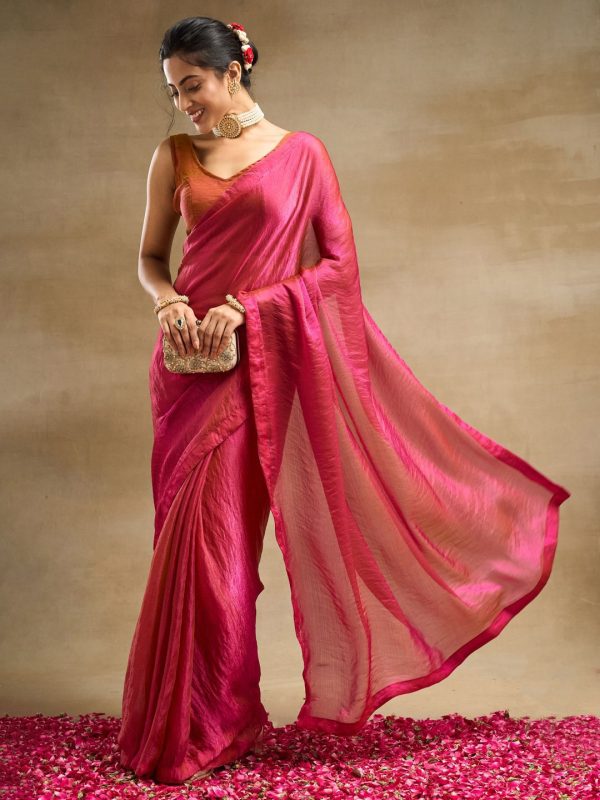 kasee Solid Saree Discount