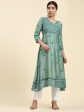 HOUSE OF KARI Embroidered Chikankari Chanderi Silk Anarkali Kurta on Sale