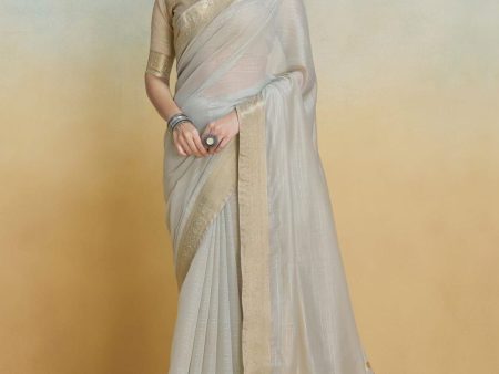 Mitera Zari Pure Cotton Chanderi Saree Hot on Sale