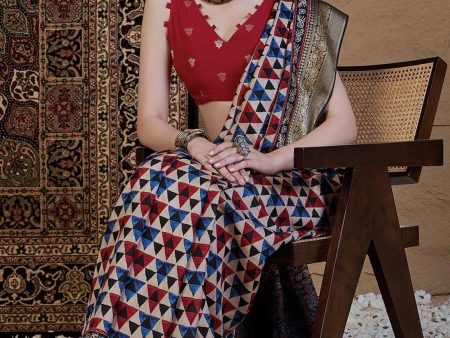 Anouk Zari Silk Blend Saree on Sale