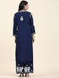 HOUSE OF KARI Ethnic Motifs Embroidered Chikankari Cotton Kurta & Palazzos on Sale