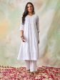 HOUSE OF KARI Ethnic Motifs Embroidered Chikankari Kurta Sale