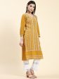 HOUSE OF KARI Ethnic Motifs Embroidered Chikankari Cotton Kurta For Cheap