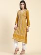 HOUSE OF KARI Ethnic Motifs Embroidered Chikankari Cotton Kurta For Cheap