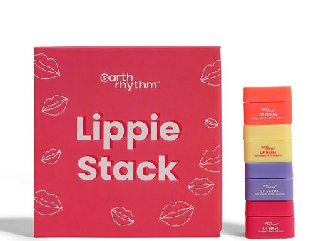 Earth Rhythm Lippie Stack Box - (Lip Scrub, Lip Serum, Lip Balm and Lip Mask) For Discount