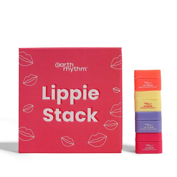 Earth Rhythm Lippie Stack Box - (Lip Scrub, Lip Serum, Lip Balm and Lip Mask) For Discount